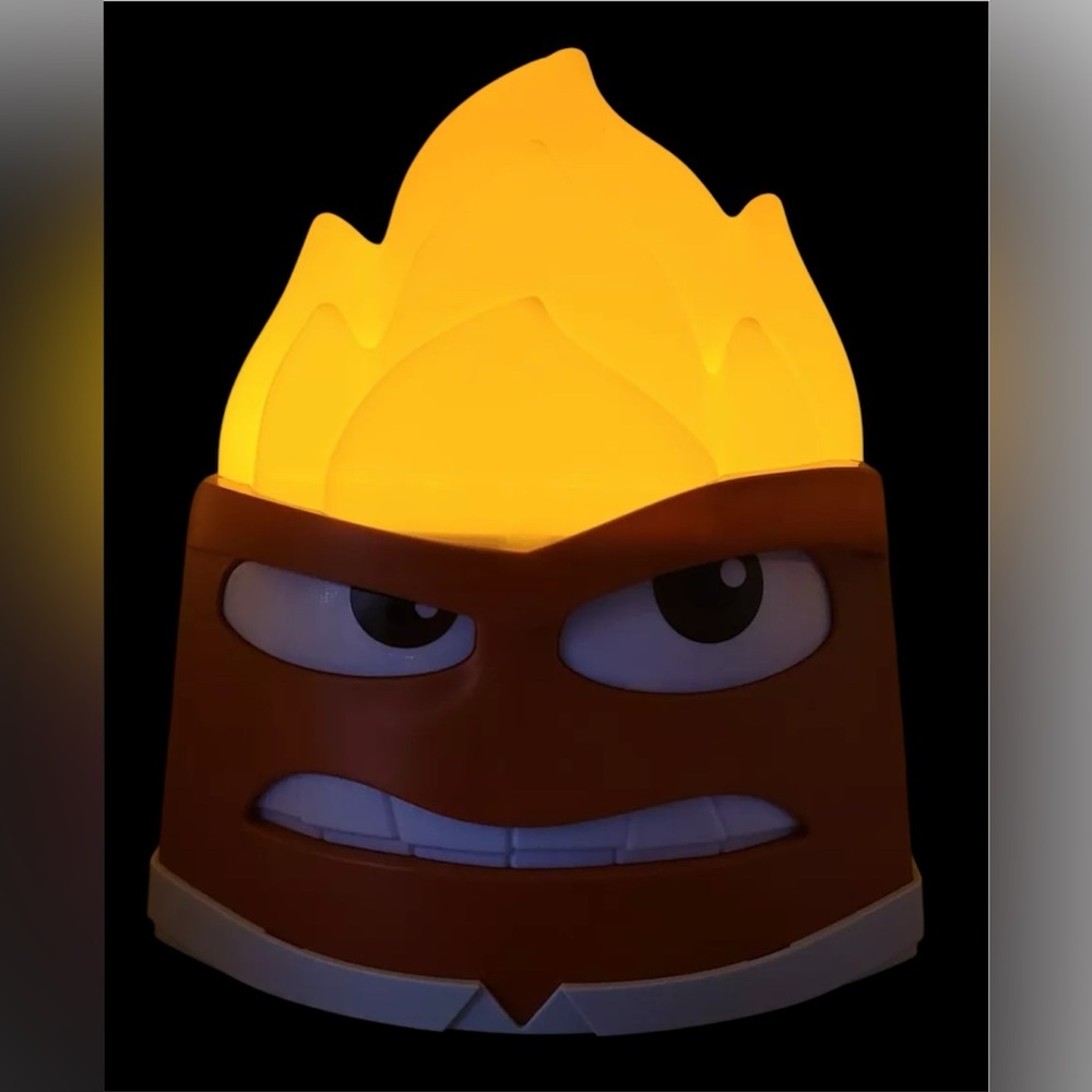 Inside Out 2 Anger Light Up Fire Popcorn Bucket Disney Pixar Regal Theaters 2024 - Picture 1 of 5
